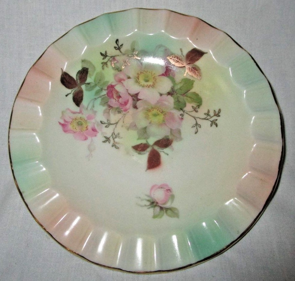 VINTAGE BAVARIA SCHUMANN ARZBERG GERMANY WILD ROSE 6" ASHYTRAY | eBay