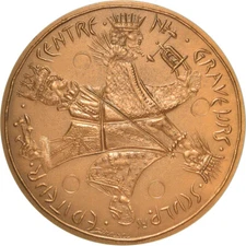 [#181390] France, Medal, Centre National des Graveurs, Sculpteurs, Arts & Cultur