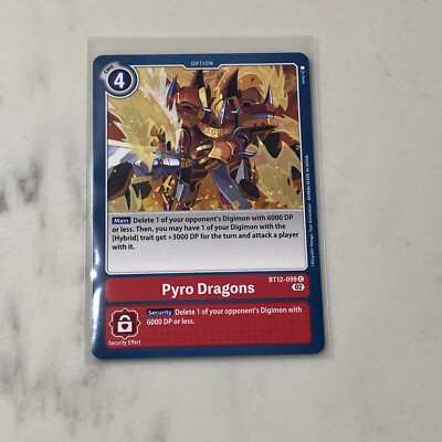 Digimon Pyro Dragons Common NM Across Time Same Day Shipping!