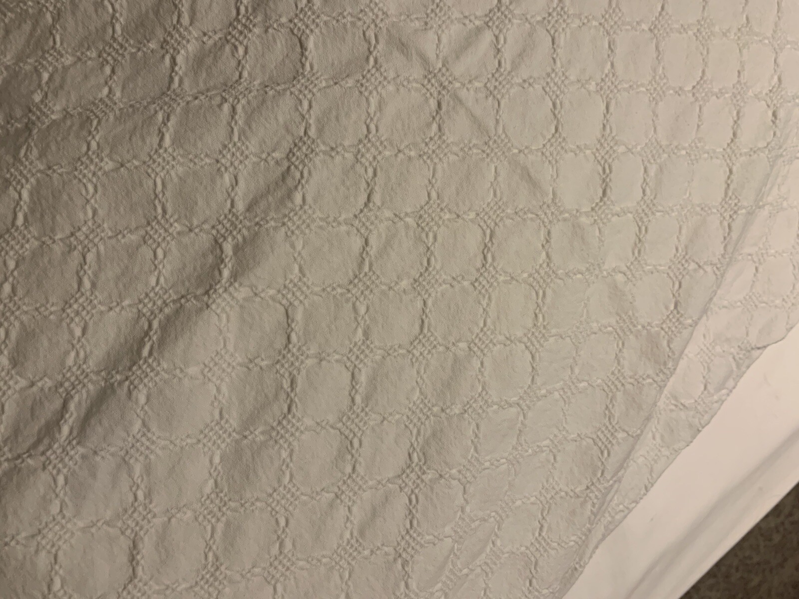 M&S White Double Duvet Cover & 2x Pillowcases eBay