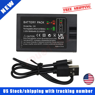 Replacement For Ring Spotlight Cam Plus Battery Solar V4 Battery Pack 6040mAh