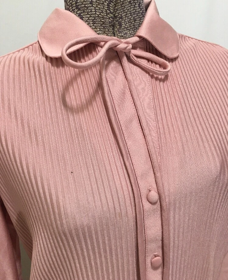 KORET of California De Colección Rosa Plisada Camisa Falda Modesto Conjunto Nylon Para Mujer 8 Nuevo de Lote Antiguo Foto 3 de 4