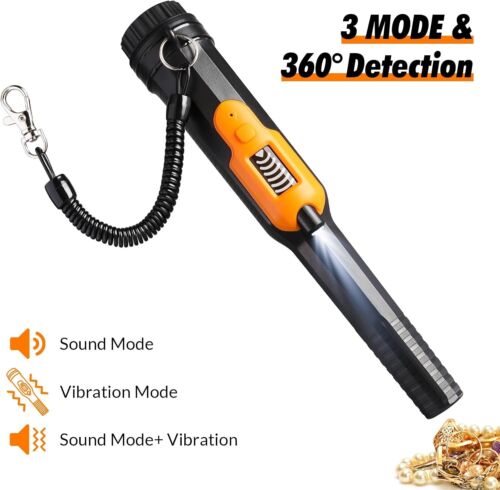 Metal Detector Pinpointer, Professional Waterproof Handheld Pin Pointer Wand, 3 - Picture 3 of 6