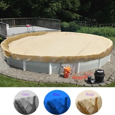 Above Ground Pool Covers Round Winter Mesh Covers for Home Garden Swimming Pool