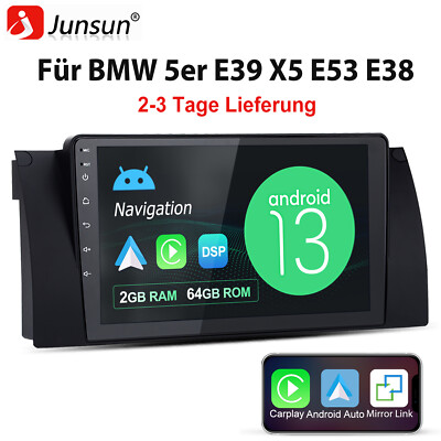DAB+ Für BMW 5er E39 X5 E53 M5 Android 15 Autoradio GPS NAVI WIFI Carplay BT FM