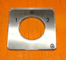 Klockner Moeller selector switch legend tags / name plates - 3 position - 0 1 2