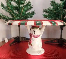 Christmas Pfaltzgraff "The Snow Bear Collection" Pedestal Plate