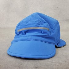 Vintage LL Bean Hat Cap Size Small Blue Polartec Trapper Hunting Ear Flaps