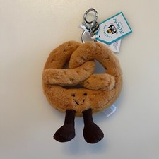 BNWT RARE Jellycat Pretzel Bag Charm Rare New York Exclusive To FAO