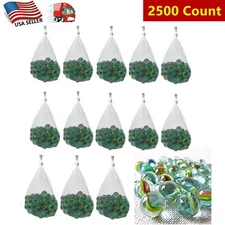 Lot of 2500 Cats Eye Glass Marbles For Sling Shot Ammo 5/8" 25lbs Bulk Wholesale
