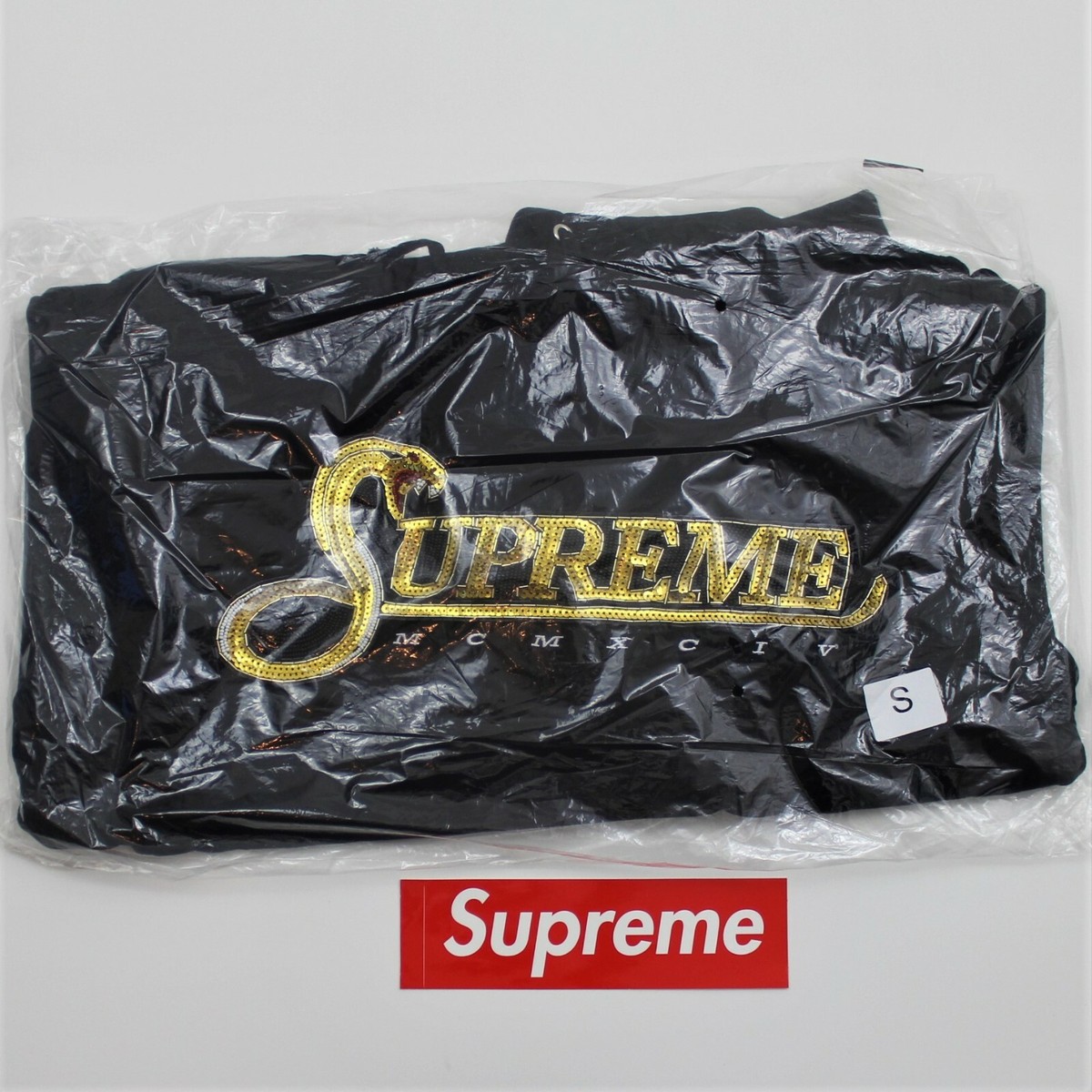 Supreme Sequin Viper Hoodie Black Small Hooded Sweatshirt Supreme Sequin Viper Hoodie Black Small Hooded Sweatshirt