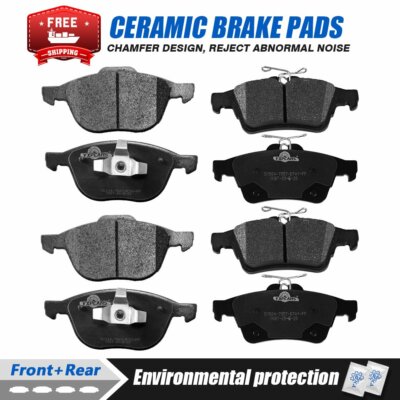 For Front & Rear Ceramic Brake Pads 2013 2014 2015 2016 Ford Escape C-Max