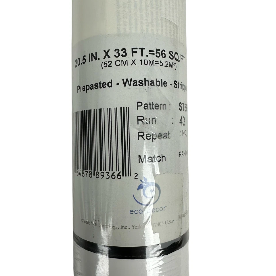 Lote de 5 Rollos CLD Carey Lind Designs Rayas ST5691 Papel Pintado York Wallcoverings Foto 3 de 4