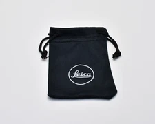 Leica Logo Black Accessories Case Small Soft Pouch Leitz Wetzlar Germany (#3016)