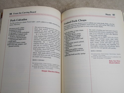 Weight Watchers Favorite Recipes 280 Winning Dishes 1986 Hard Cover - Picture 7 of 7