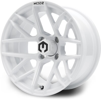 MODZ 14'' Matrix White - Golf Cart Wheel