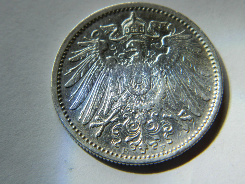 1900 1 Mark F - German Reich - Germany - (KM14) - Silver .900 - MS+ - rare - Image 4 of 4