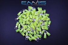 10-12 GAUGE NYLON SPADE 8 CONNECTOR 50 PK CRIMP TERMINAL AWG ELECTRICAL