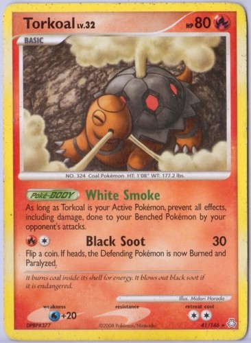 Torkoal - 41/146 - Rare - Diamond & Pearl: Legends Awakened - Pokémon