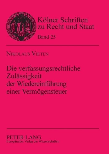 Thumbnail - Nikolaus Vieten Die Verfassungsrechtliche Zulaessigkeit Der Wieder