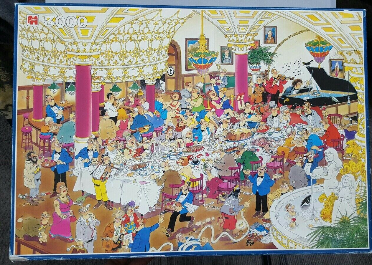 capsule Gymnastiek etnisch Jumbo Jigsaw Puzzle Jan Van Haasteren "The Wedding" 3000 pieces VERY RARE |  eBay