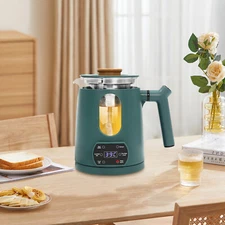 27oz Green Temperature Control Corded Electric Tea Kettle 600W Water Boiler