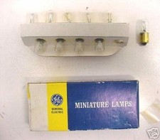 NEW BOX OF 10 GE TWIST LOCK BULB MINIATURE LAMPS 6VF92