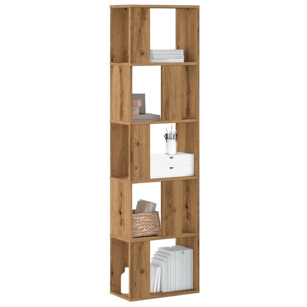 BüCherregal Standregal Bodenregal 5 BöDen Artisan-Eiche 45X23,5X162,5 Holzwerkst-image