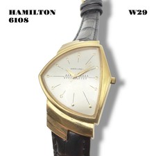 Hamilton Quartz Gold Dial Wristwatch