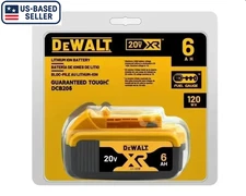 20V 6Ah Lithium Battery Replacement for Dewalt DCB206 XR – High Capacity