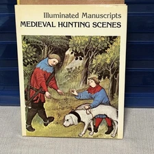 1st Edition Illuminated Manuscripts Medieval Hunting Scenes Gaston Phoebus HC/DJ
