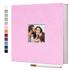 Vienrose Large Photo Album Self Adhesive for 4x6 8x10 Pictures Linen Scrapbook