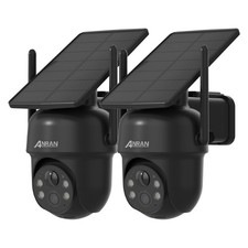 ANRAN Wireless Security Camera System Outdoor WiFi 360  Solar Battery Powered IP