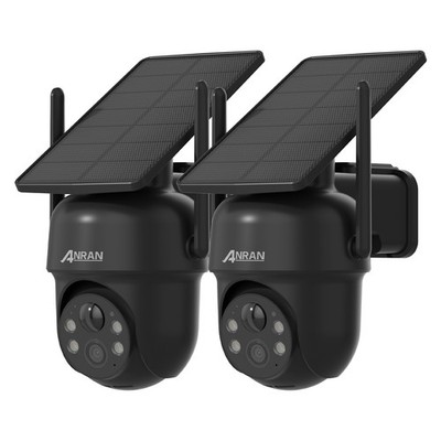ANRAN Wireless Security Camera System Outdoor WiFi 360° Solar Battery Powered IP