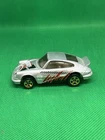 Vtg Hot Wheels Porsche Carrera Dirtbike Team 1998 Silver Diecast Malaysia RR