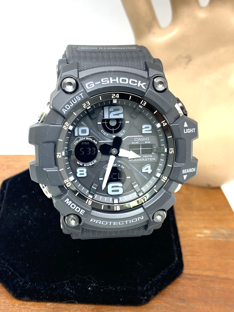 Casio G-Shock Men's Watch GSG100 Solar Mudmaster Black Resin Ana