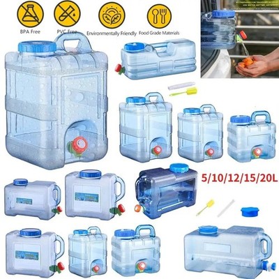 7,5/18/20/25L Wasserbehälter Träger mit Hahn Camping Tragbar Tank Kanister