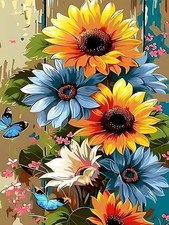 BYGFHLYW Flowers Paint by Numbers Kit for Adults 16X20 Inches, PB115-1