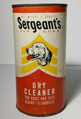 Empty Old Vintage Dog Tin Advertising Tin Sergeant Polk Miller Richmond Virginia