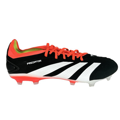 Adidas Predator Elite Low FG Black Solar Red Soccer Cleats Men's 8 IG7777