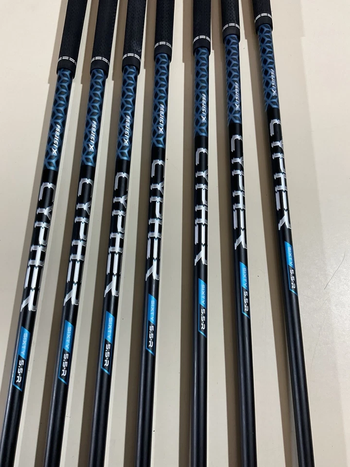 MINT Cleveland Launcher XL HALO IRON SET 5-DW-PW Projext X CYPHER Sixty 5.5 R VG - Image 3 of 4