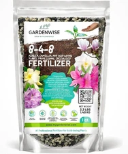 8-4-8 Acidic Fertilizer | Iron Rich Plant Food for Azaleas Camellias Hydrangeas