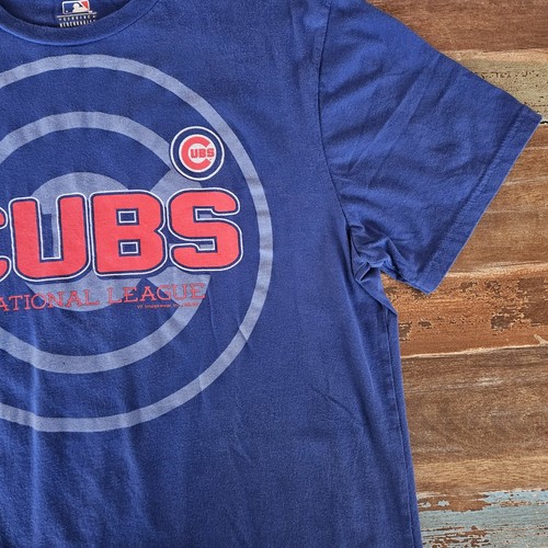 Camiseta de manga corta azul grande de la Liga Nacional mercancía genuina de los Chicago Cubs - Imagen 7 de 24