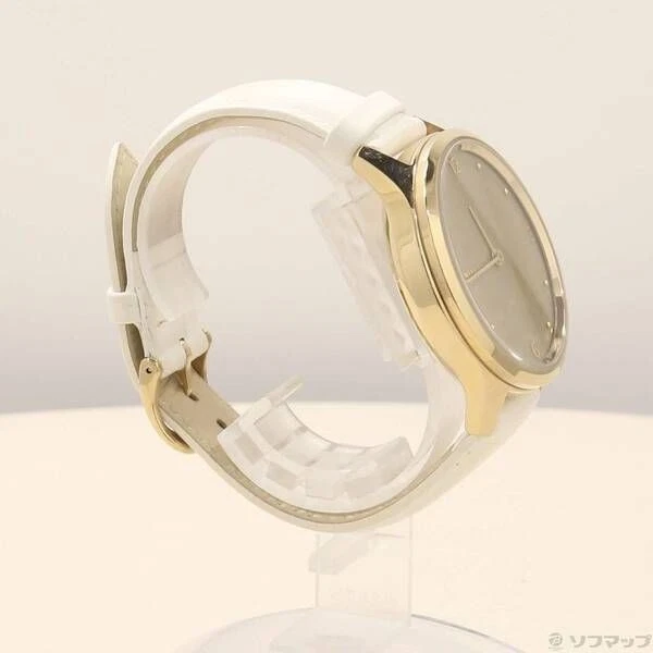 Garmin vivomove Luxe Hybrid Smartwatch 24K Gold PVD White Leather w/Manual - Image 4 of 4