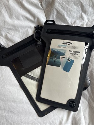2x RunOff Waterproof Smartphone Pouch   1 New + 1 Barely Used   Free Ship