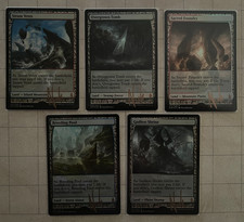 MTG Zendikar Expedition "Shock Lands" Foil Artist Proof Set by Noah Bradley