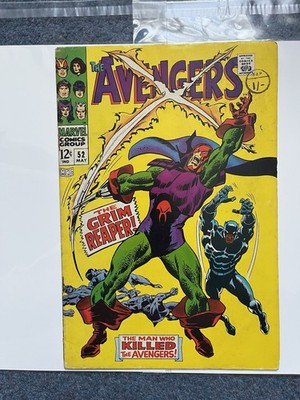Marvel Comics The Avengers # 52  First app of Grim Reaper, Black Panther joins