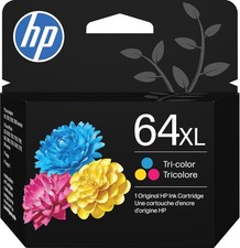 HP 64XL Tri-Color High-Yield Ink Cartridge Printers , N9J91AN