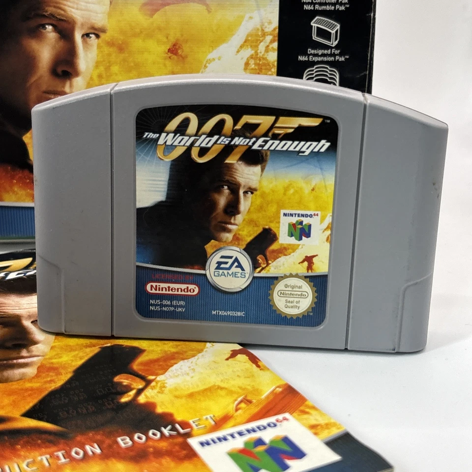 Nintendo 64 007 THE WORLD IS NOT ENOUGH- Complete with Box & Manual - Image 2 of 4