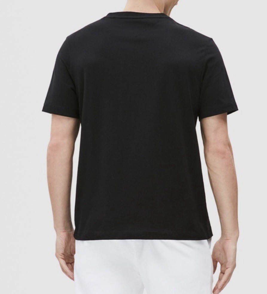 TOMMY HILFIGER Men's Black Cotton WCC Essential Tee, Size M image 2